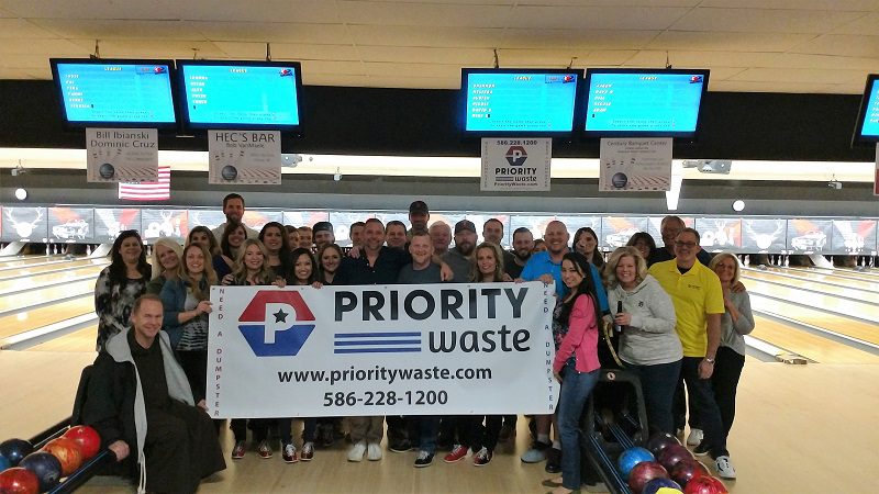 Priority Waste Bowling Fundraiser 2019