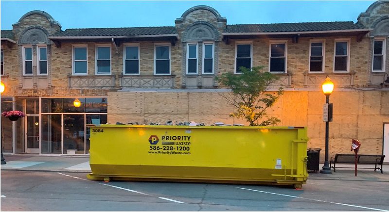 Priority Waste dumpster sizes