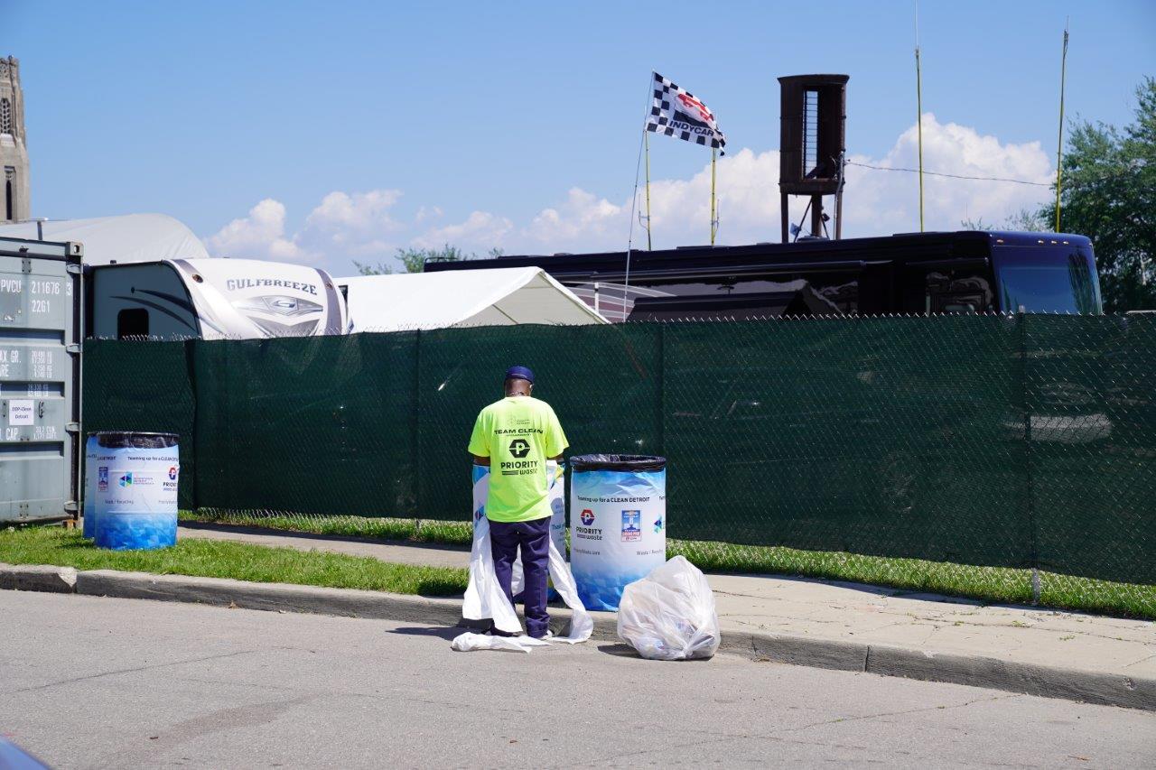 Priority Waste Team Cleans Belle Isle During the Chevrolet Detroit Grand Prix