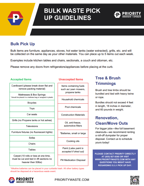 Residential Cart & Bulk Info