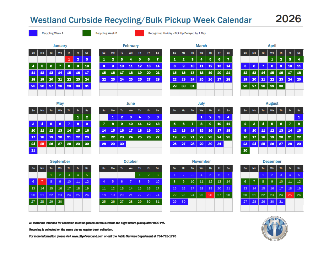 WestlandRecyclingCalendar